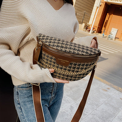 Jacquard Muse Chain Belt Bag