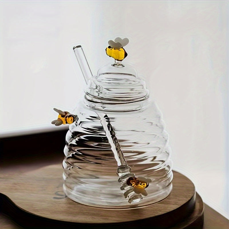 Beehive Glass Honey Jar