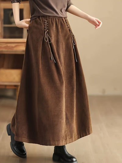 Cassia Corduroy Maxi Skirt