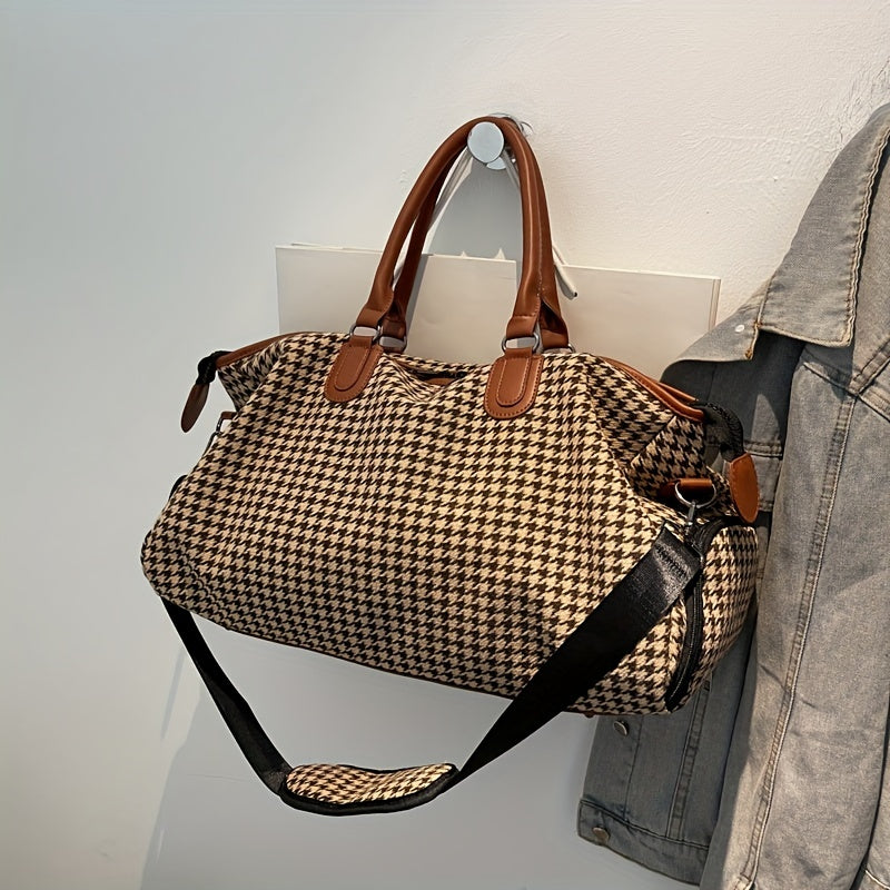 Avenue Houndstooth Weekender Bag