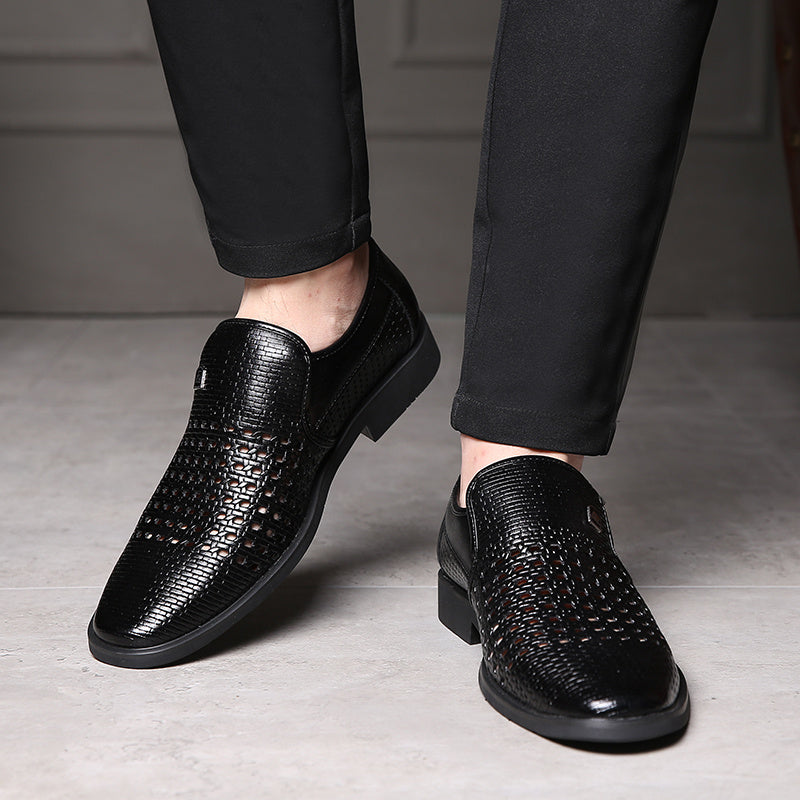 Calvair Woven Leather Loafer