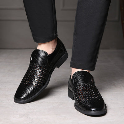 Calvair Woven Leather Loafer