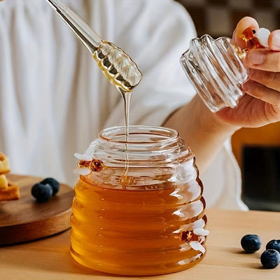 Beehive Glass Honey Jar