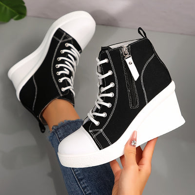 Uptown Canvas Wedge Sneaker
