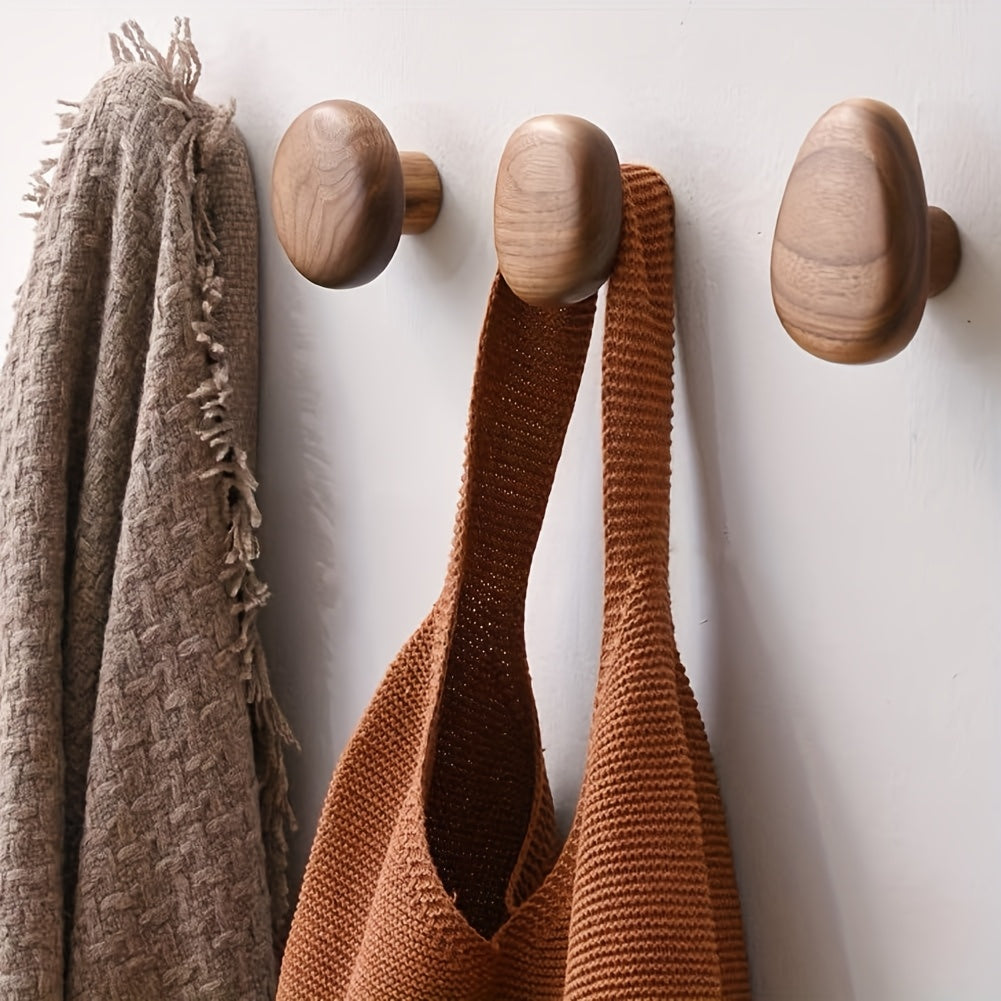 Pebble Wooden Hook Set