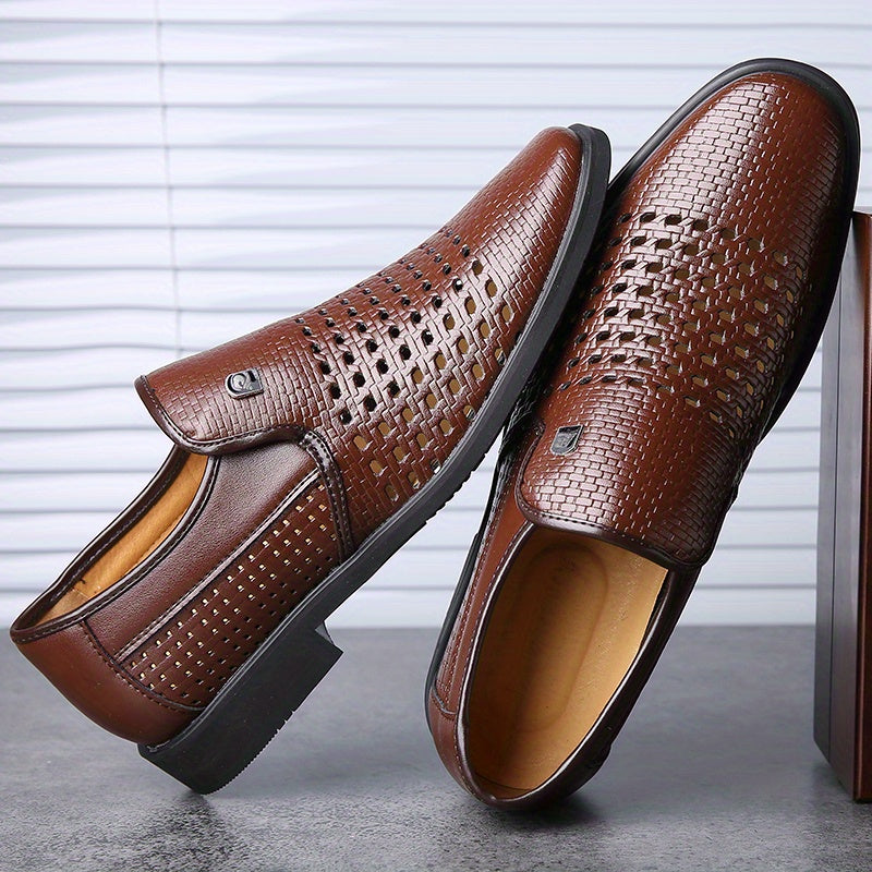 Calvair Woven Leather Loafer