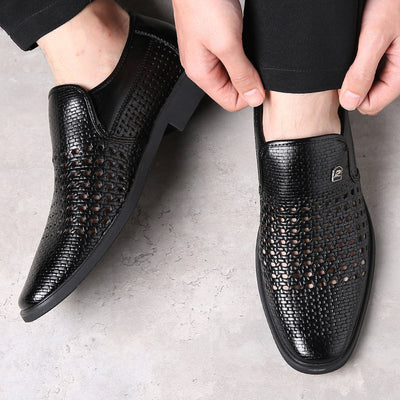 Calvair Woven Leather Loafer