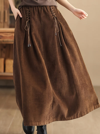 Cassia Corduroy Maxi Skirt