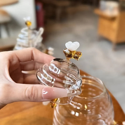 Beehive Glass Honey Jar