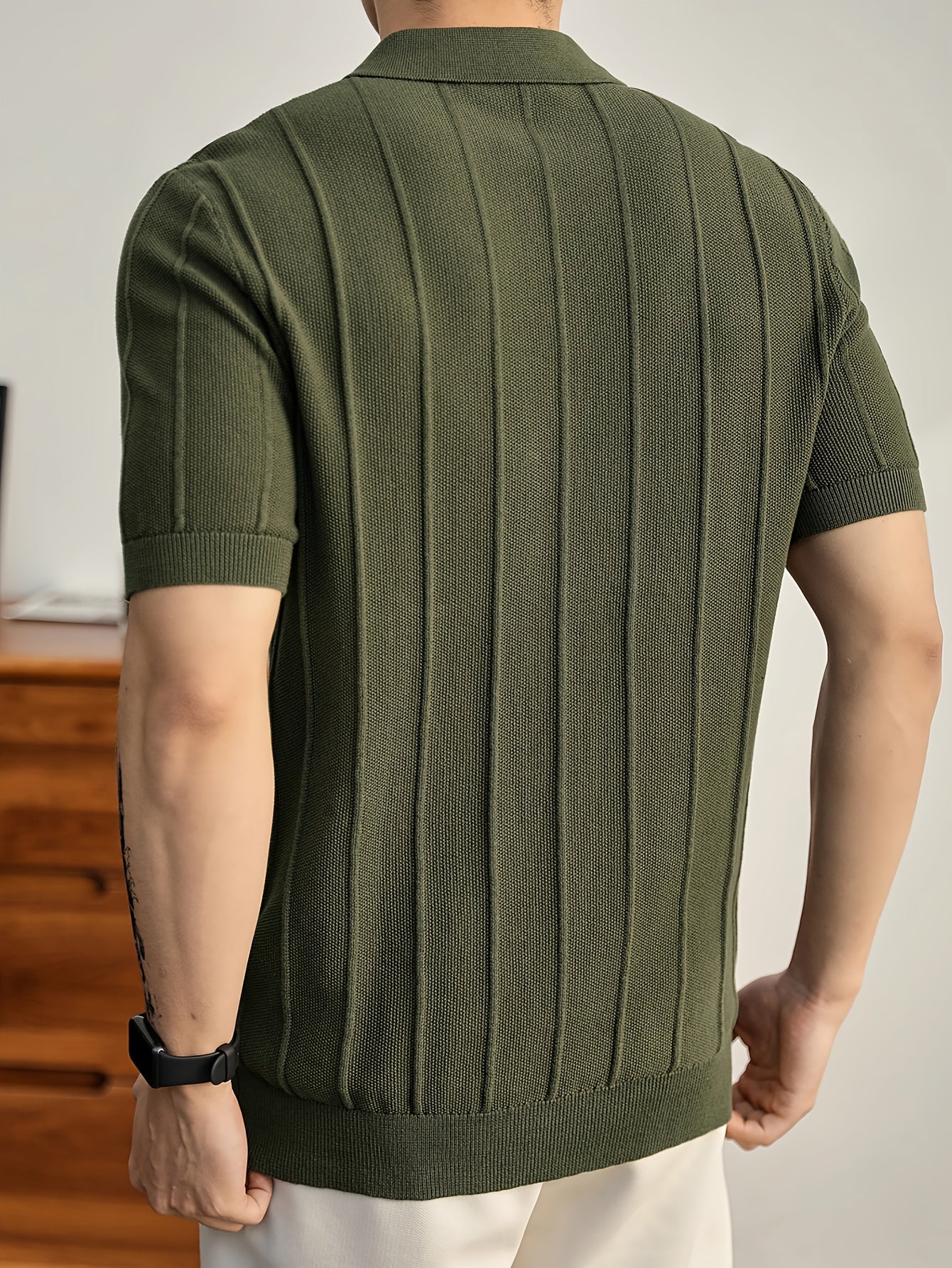 Riviera Textured Knit Polo Shirt