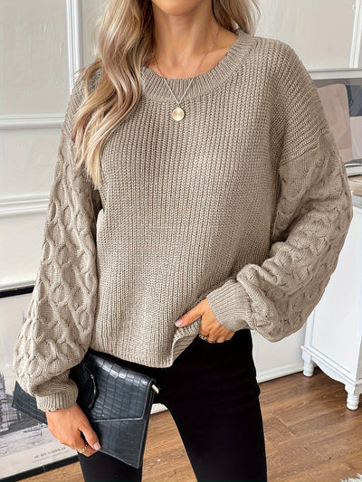 Trellis Diamond Knit Pullover