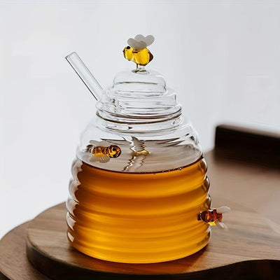 Beehive Glass Honey Jar