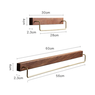 Vinthentic Wooden Bath Towel Rail