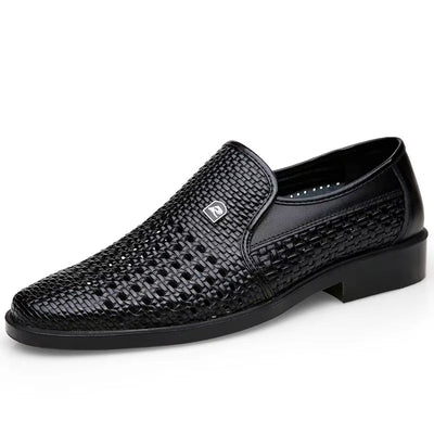 Calvair Woven Leather Loafer