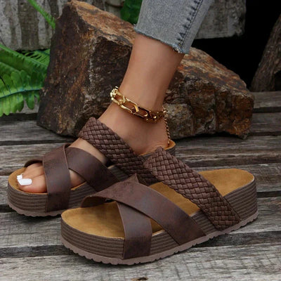 Sophie | Orthopedic Sandals (Snake Print)