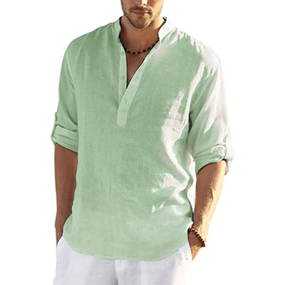Avencea - Cotton-Linen Summer Shirt for Men