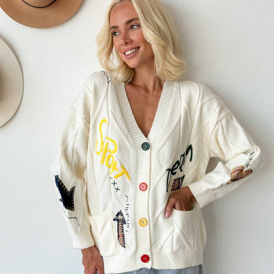 Zoe™ - Embroidered Cardigan