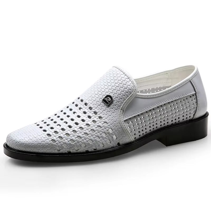 Calvair Woven Leather Loafer