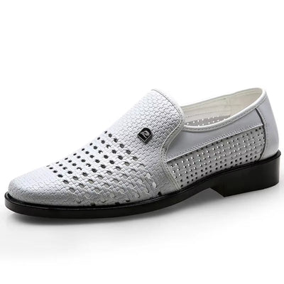 Calvair Woven Leather Loafer
