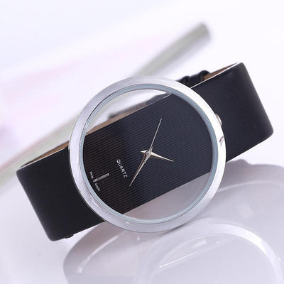 Sophia - Elegant Quartz Watch with Transparent Dial