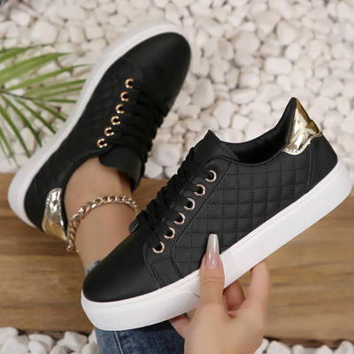 Paige | Women’s Breathable Quilted Walking Lace-Up Shoes
