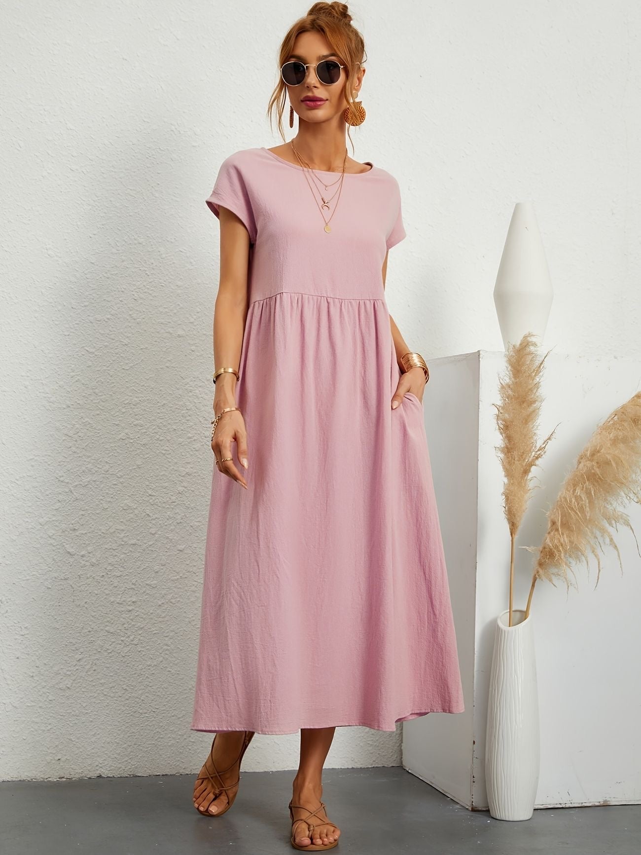 Rosineo - Casual Linen Dress