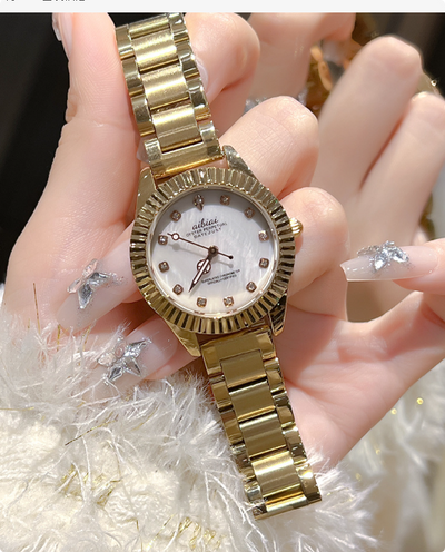 Classic Crystal Luxurious Watch