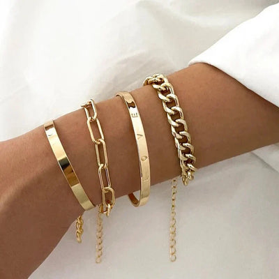 Elan Mercer Bracelet Set | Gold 18k