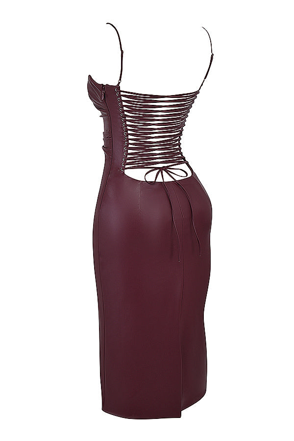 Avencea Leather Dress - A Sign of Bold Elegance and Style