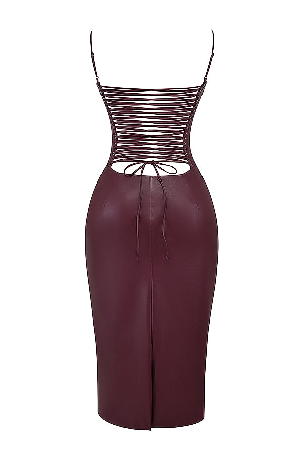 Avencea Leather Dress - A Sign of Bold Elegance and Style