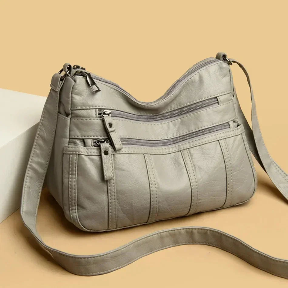 Oriana - Luxury PU Leather Multi-Layer Pockets Bag