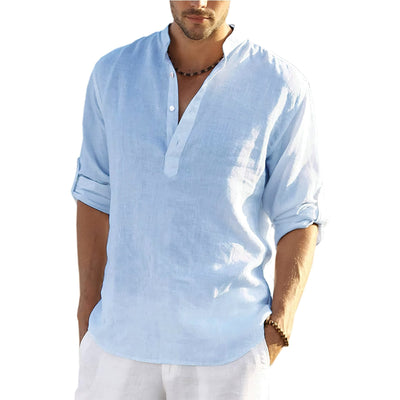 Avencea - Cotton-Linen Summer Shirt for Men