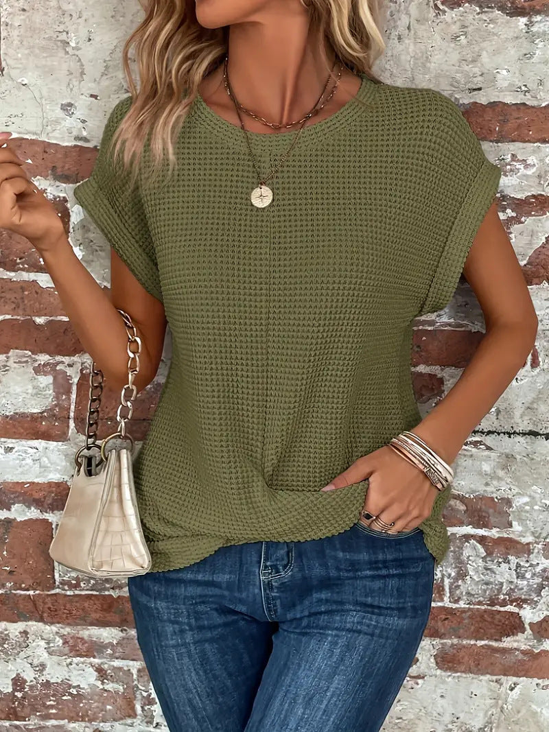 NORTHLINE STUDIO | WAFFLE KNIT TOP