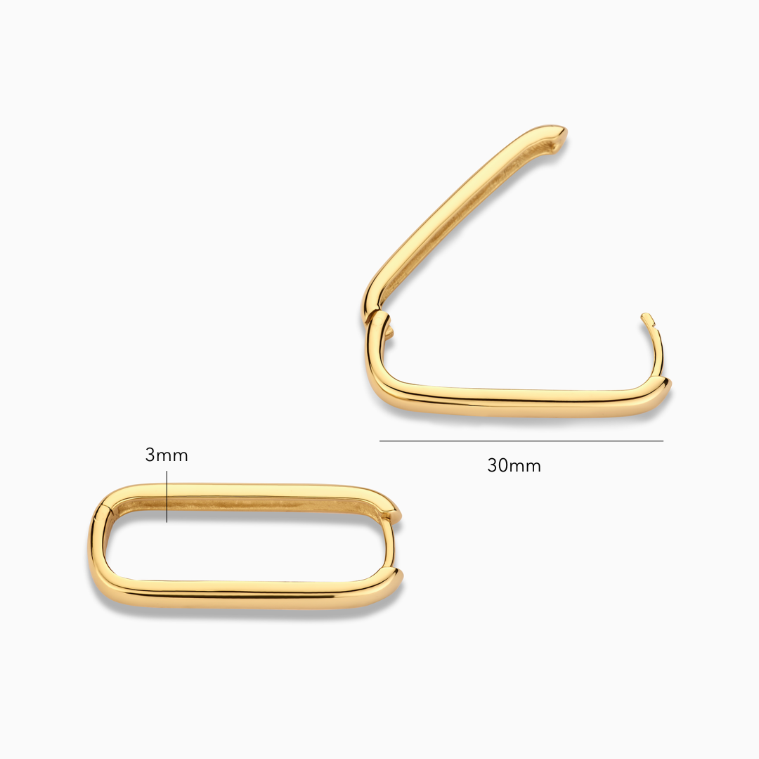 Large Icon Hoops | Gold 18k