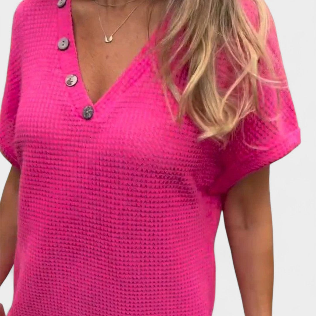 NORTHLINE STUDIO | BUTTON DETAIL KNIT TOP