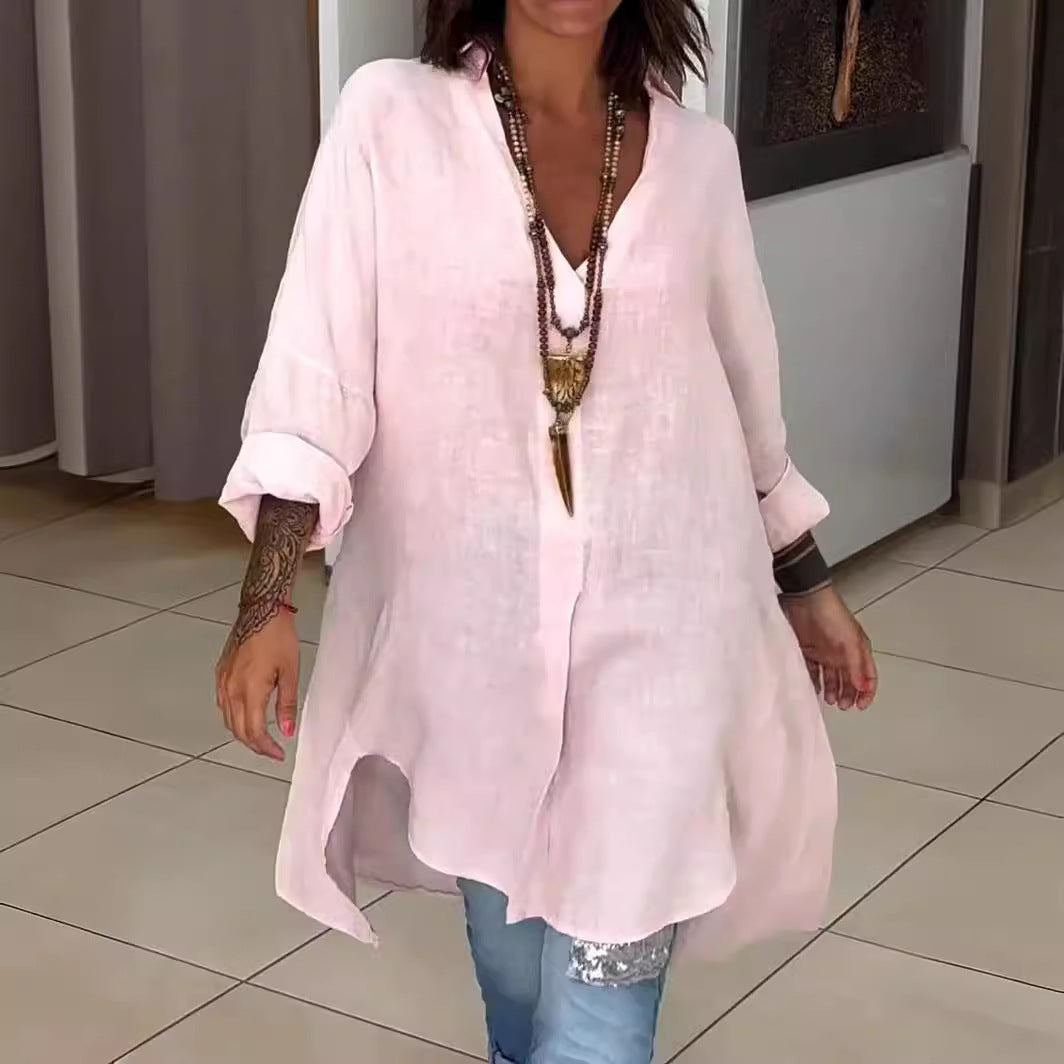 Rozalina™ – Stylish V-Neck Shirt