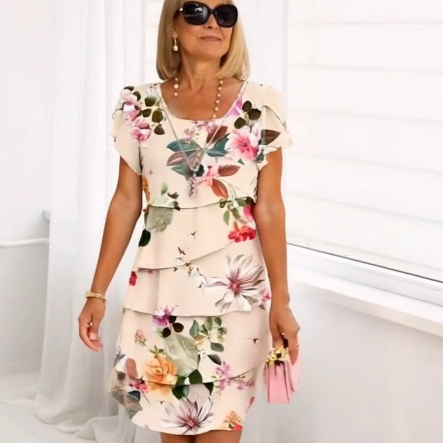 HARPER | LAYERED FLORAL DRESS
