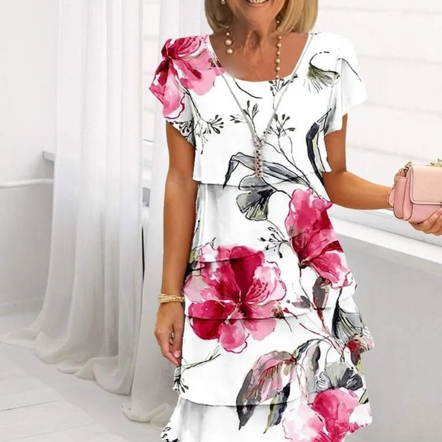 HARPER | LAYERED FLORAL DRESS