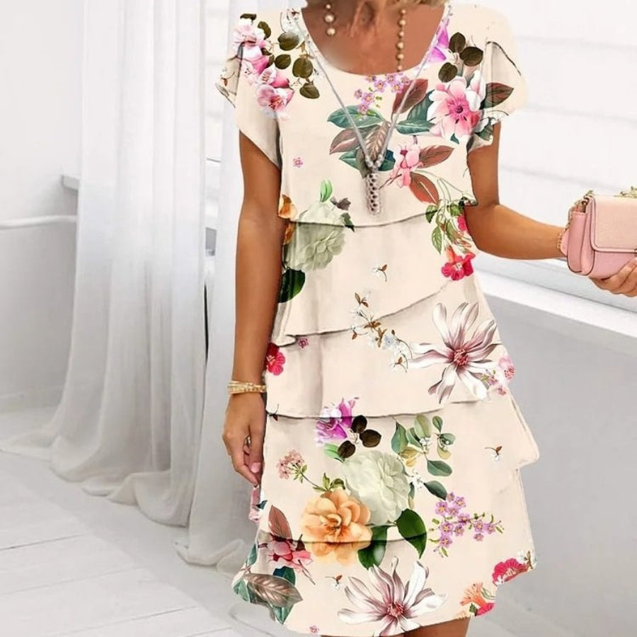 HARPER | LAYERED FLORAL DRESS