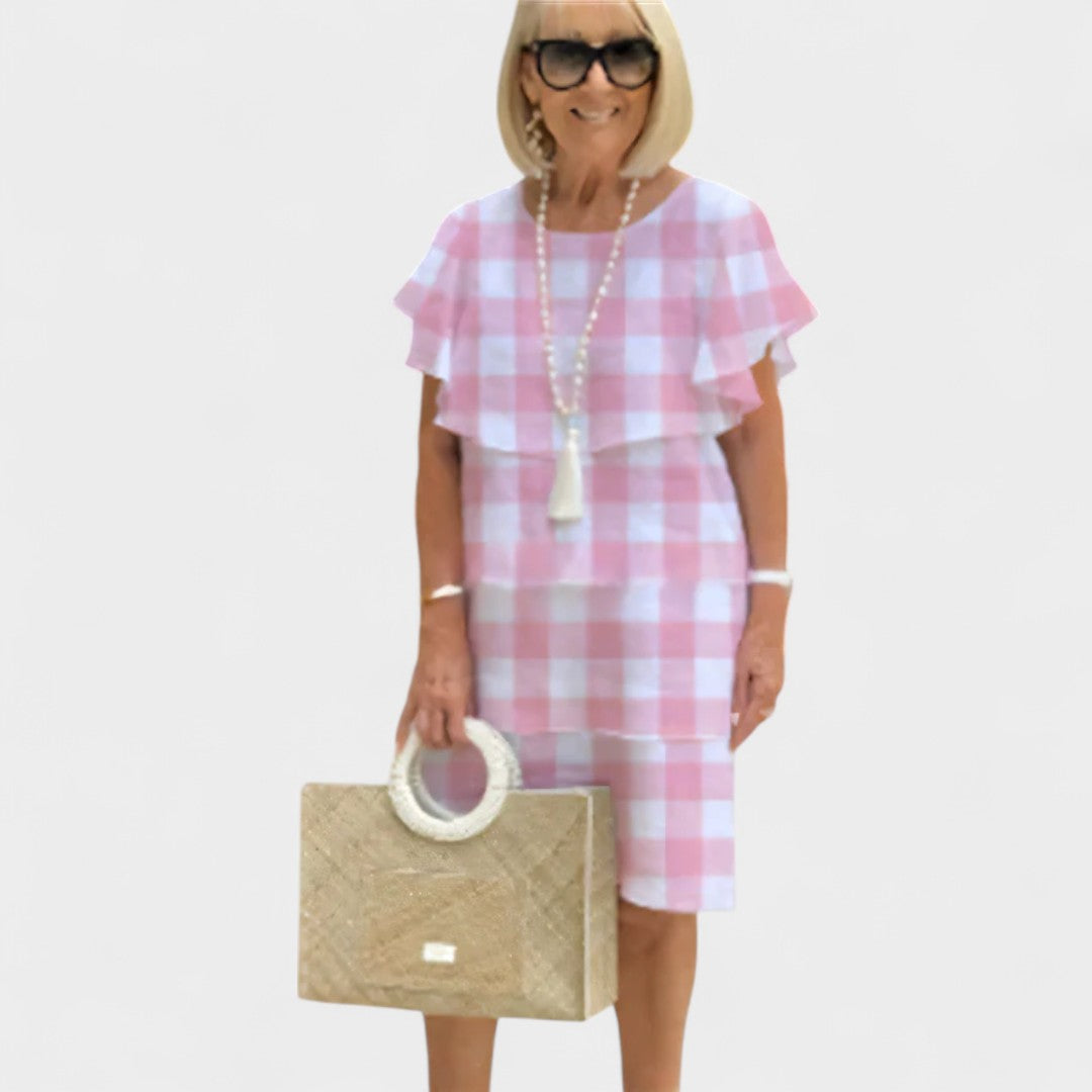 MARLENE | PREMIUM COTTON LAYERED DRESS