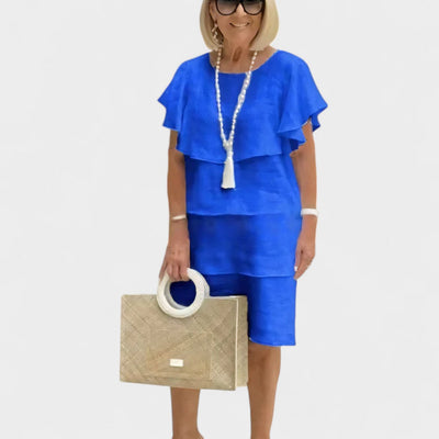 SYLVIA |  | PREMIUM COTTON LAYERED DRESS