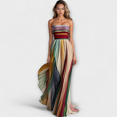 Aubrey | Sunset Breeze Strapless Maxi Dress