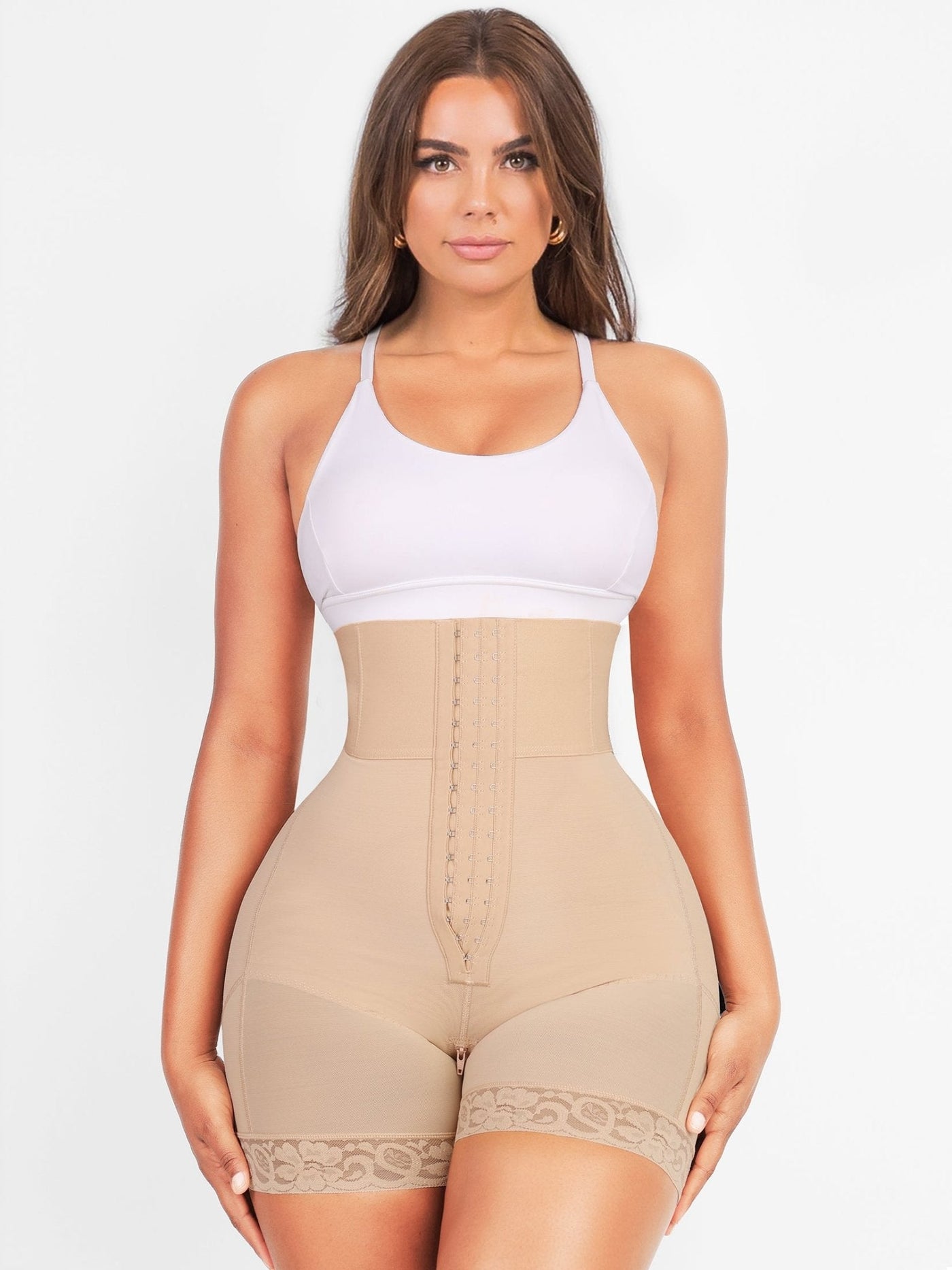 Avencea Body Shaper for Weight Loss with 3 Rows of Hooks and Stays – Reduces the Waist, Lifts the Buttocks, and Enhances the Bust.