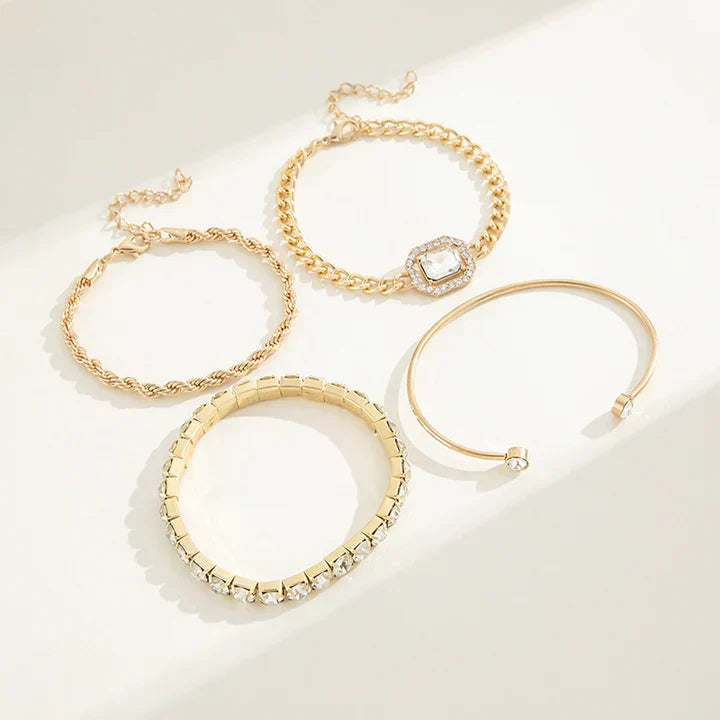 Domitia Calvina Bracelet Set | White Gold 18k