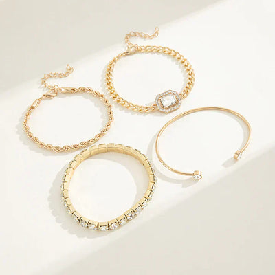 Domitia Calvina Bracelet Set | White Gold 18k