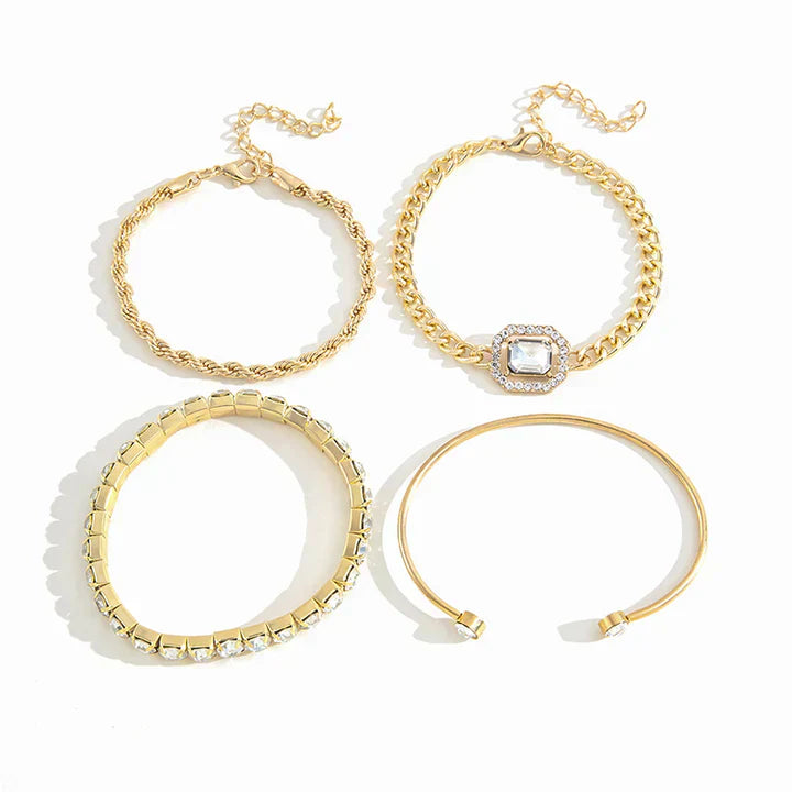 Domitia Calvina Bracelet Set | White Gold 18k