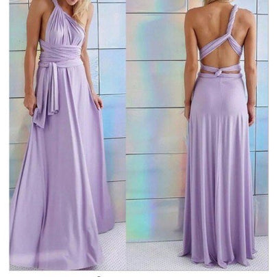 Henley - Vibrant Strapped V-Neck Long Gown