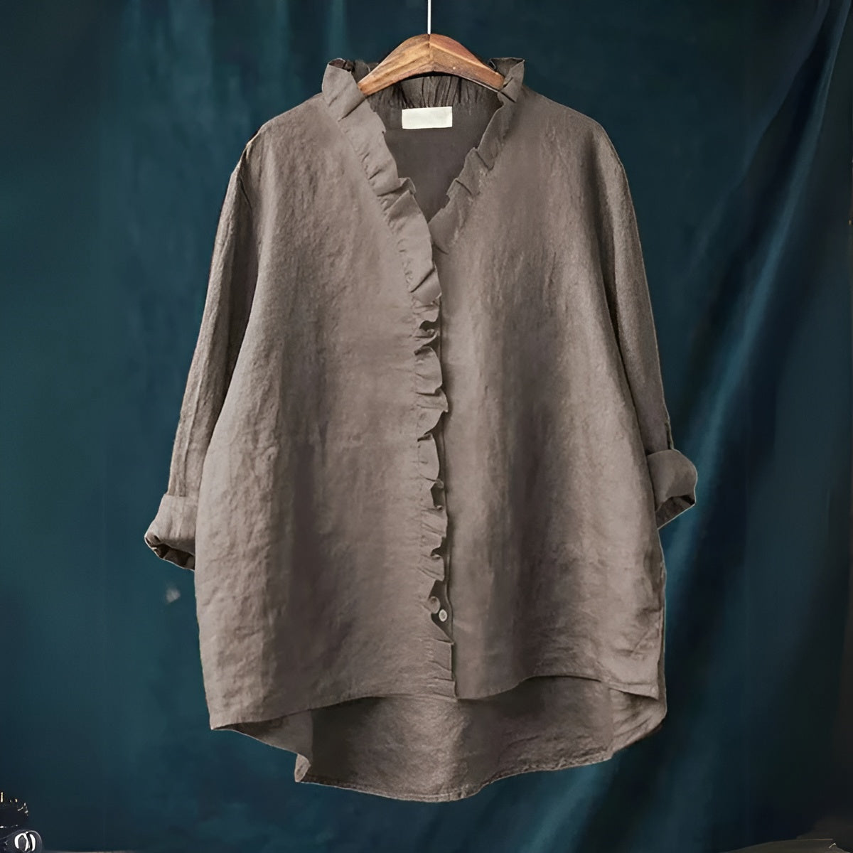 Elegant Shirt with Ruffled Design