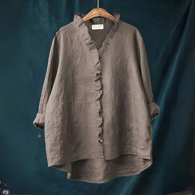 Elegant Shirt with Ruffled Design