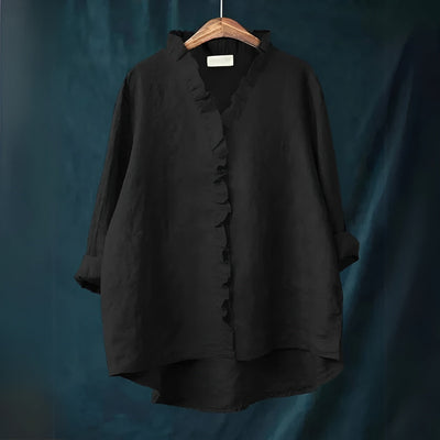 Elegant Shirt with Ruffled Design